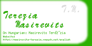 terezia masirevits business card